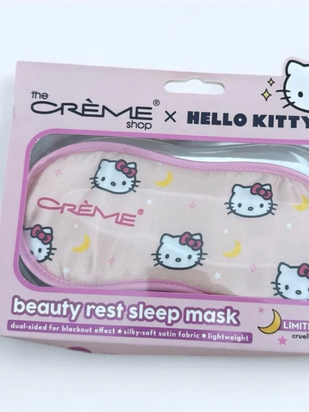 The Crème Shop x Hello Kitty Pink Satin Beauty Rest Sleep Mask
